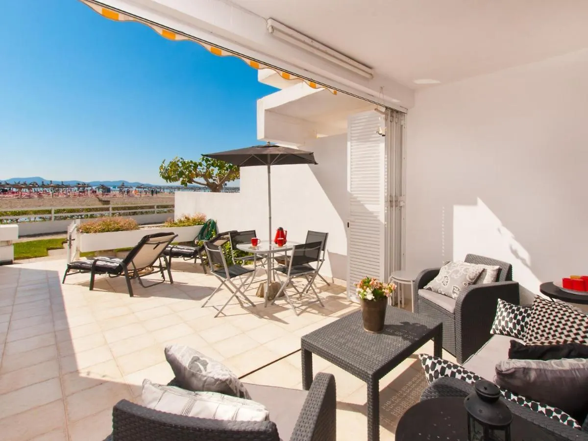 Apartment Oiza Sand Castle 24 At Alcudia Beach, Wifi And Aircon Spanyolország